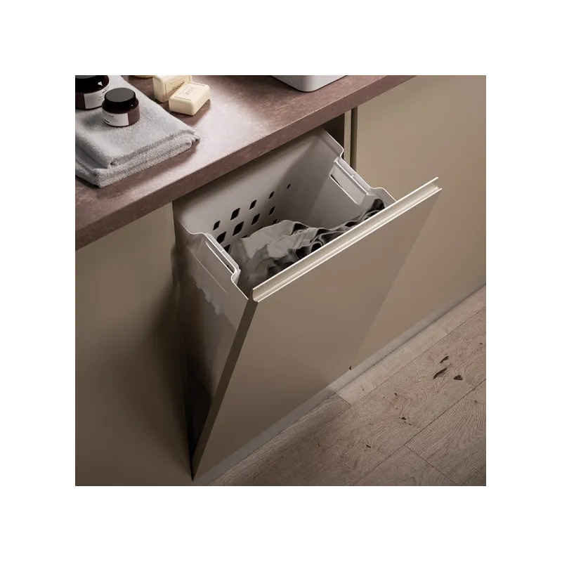 Cestino da bagno basculante GOLL / Bianco