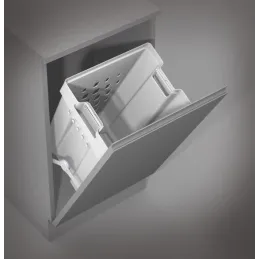 Cestino da bagno basculante GOLL / Bianco