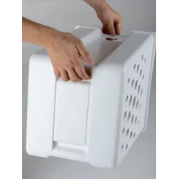 Cestino da bagno basculante GOLL / Bianco