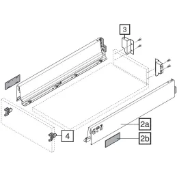 Cassetto da cucina BLUM - Antarobox "M" / Bianco