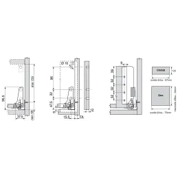Box da cucina BLUM – Antarobox “M” TIP-ON BLUMOTION / Bianco