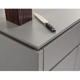 Piano di lavoro compatto Solid Grigio chiaro (anima grigia) / U7081/ST76