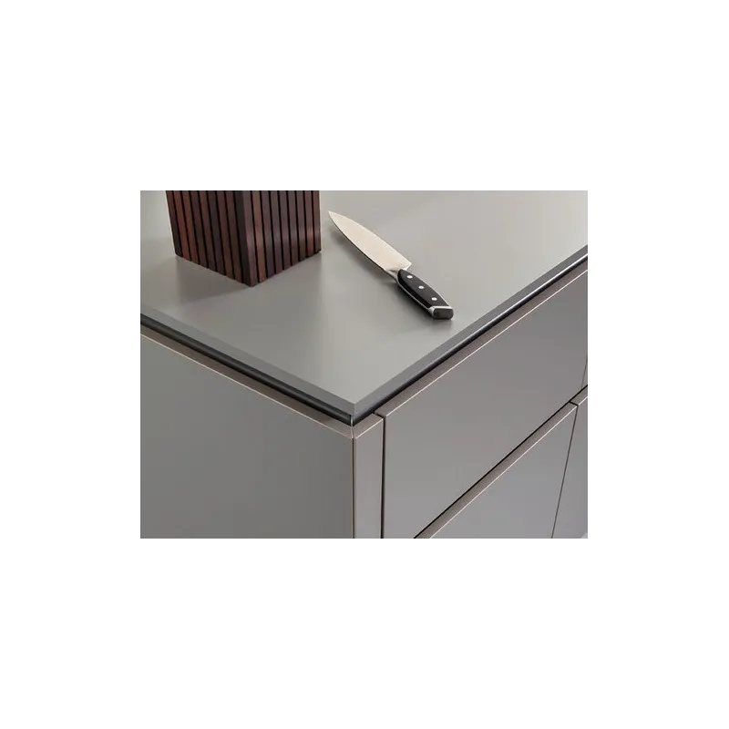 Piano di lavoro compatto Solid Grigio chiaro (anima grigia) / U7081/ST76