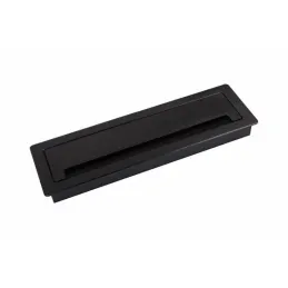 Passacavi LUXURY con chiusura ammortizzata 300 mm / Nero spazzolato