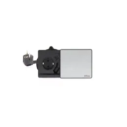 Presa elettrica Evoline Square 80 / Acciaio inox