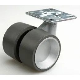 Ruota dal design senza freno SPEED 60 mm / Grigio
