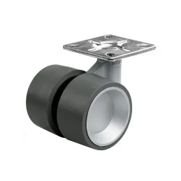 Ruota di design con freno SPEED 60 mm / Grigio