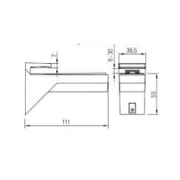 Supporto per mensola PALERMO / Acciaio inox