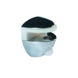 Supporto per ripiano in vetro OVAL MINI / Cromo lucido
