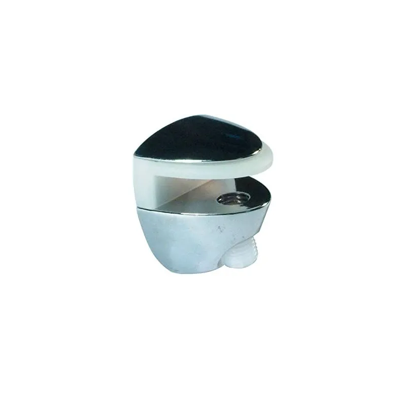 Supporto per ripiano in vetro OVAL MINI / Cromo lucido