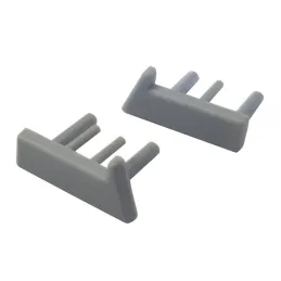 Set di tappi per profilo per parete divisoria da 10 mm / Grigio