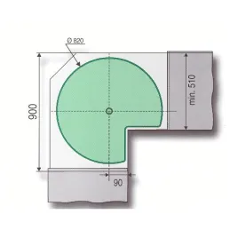 Carosello 3/4 - Arena Clasicc - 820 mm / Antracite
