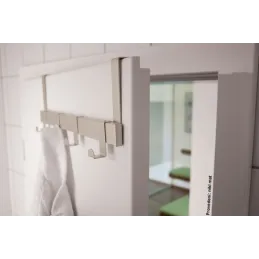 Appendiabiti di design da porta EMA / Cromo lucido