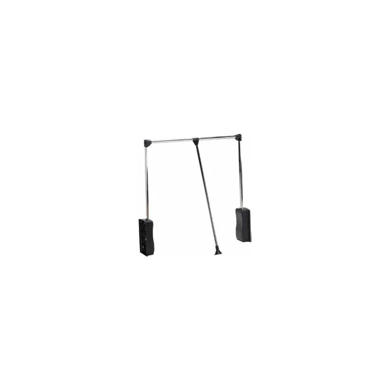 Appendiabiti ribaltabile EASY / Nero - cromato