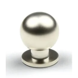 Pomello ROUND 18 / Nichel opaco