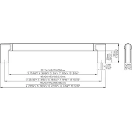 Maniglia INDUST / Oro antico