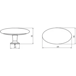 Maniglia a pomolo ALFREDO / Acciaio inox satinato