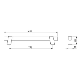 Maniglia in legno INDUSTRIALE / Rovere verniciato