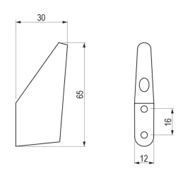 Appendiabiti TEAR / Cromo lucido