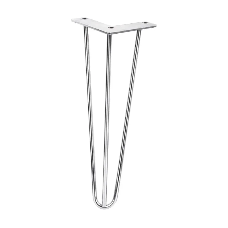 Gamba per tavolino HAIRPIN 420 mm / Cromo lucido