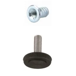 Dado a inserto con piedino regolabile M6
