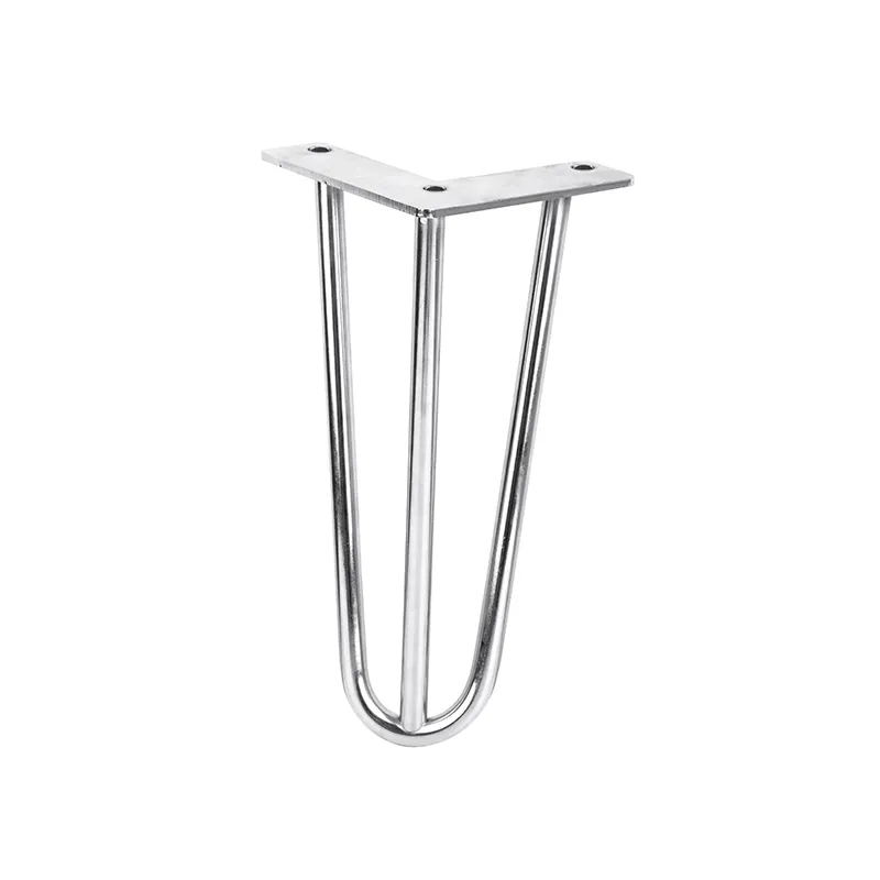Gamba per mobili HAIRPIN MINI / Cromo lucido