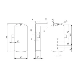 Serratura elettronica con tastierino e scheda RFID Systemo II / nera