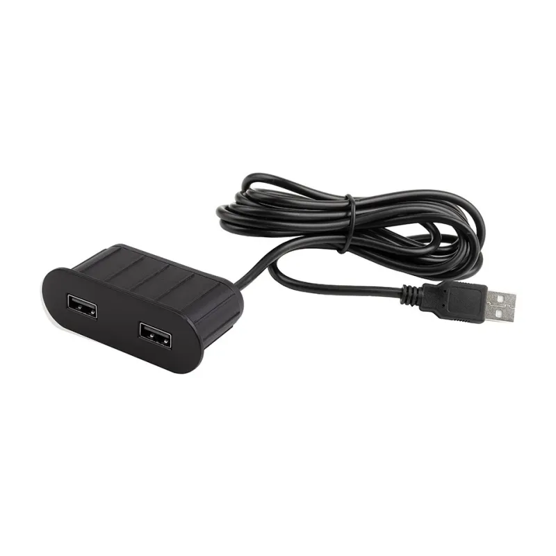 Presa elettrica con caricatore USB Oval / Nero opaco