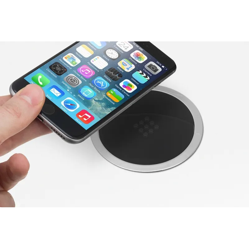 Caricabatterie wireless VersaCharger / Nero - cromato