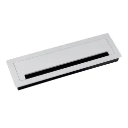 Passacavi LUXURY con ammortizzatore, 300 mm / Bianco