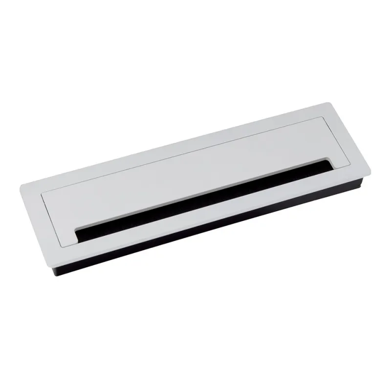 Passacavi LUXURY con ammortizzatore, 300 mm / Bianco