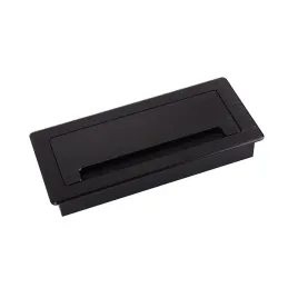 Passacavi LUXURY con ammortizzazione 200 mm / Nero spazzolato