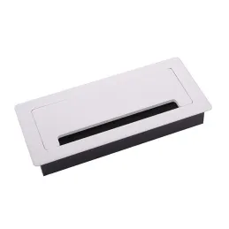 Passacavi LUXURY con chiusura ammortizzata, 200 mm / Bianco opaco