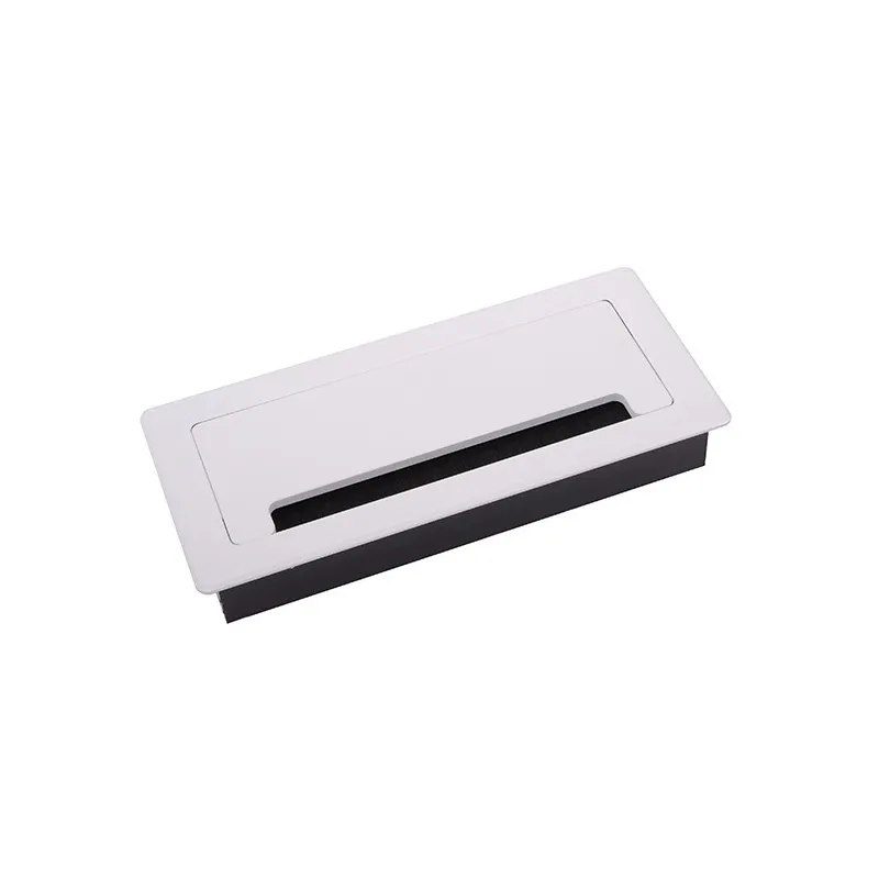 Passacavi LUXURY con chiusura ammortizzata, 200 mm / Bianco opaco