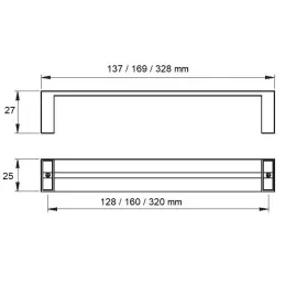 Maniglia METRIS / Acciaio inox