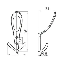Appendiabiti BELAGO Maxi / Alluminio