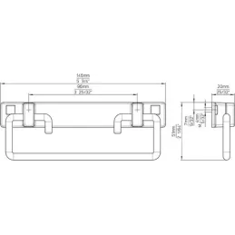 Maniglia REST / Nero opaco