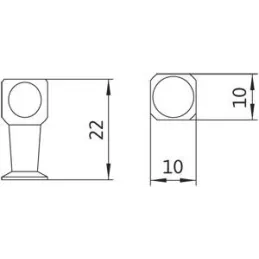 Pulsante CONTATTI / Antracite opaco