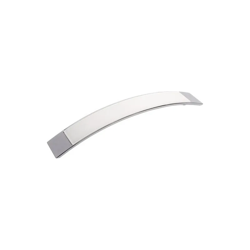 Maniglia MOBILIAR / Cromo lucido - bianco