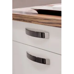 Maniglia MOBILIAR / Cromo lucido - nera