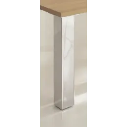 Gamba da tavolo in acciaio 80 x 80 / Cromo lucido