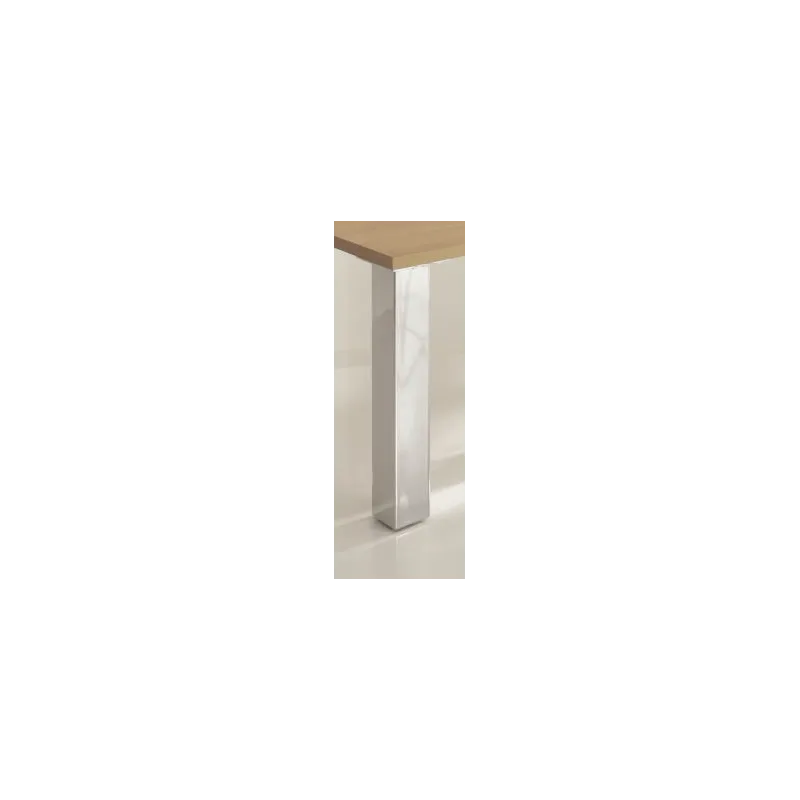 Gamba da tavolo in acciaio 80 x 80 / Cromo lucido