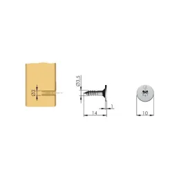 Magnete da avvitare K-LOCK / Antracite