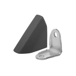 Angolare in metallo con copertura in PVC – nero / 10 pz.