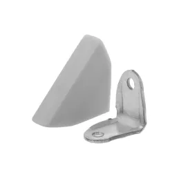 Angolare in metallo con copertura in PVC – grigio / 10 pz.