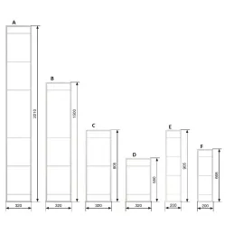 Sistema di scaffali YouK / Nero