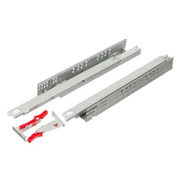 Cassetto ad estrazione totale nascosto KINGSLIDE con ammortizzazione e ganci / 34 kg