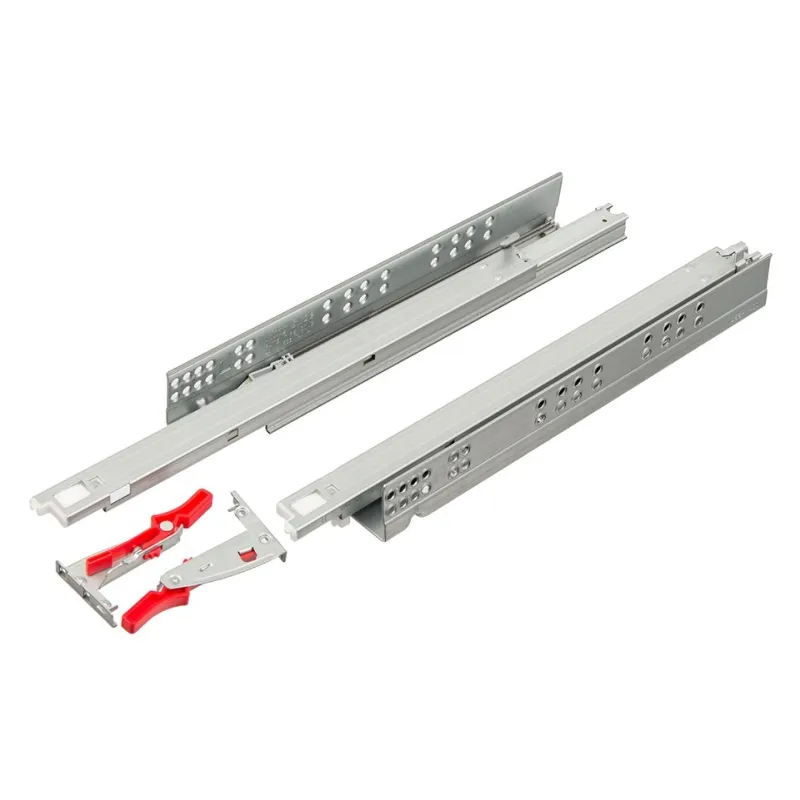 Cassetto ad estrazione totale nascosto KINGSLIDE con ammortizzazione e ganci / 34 kg