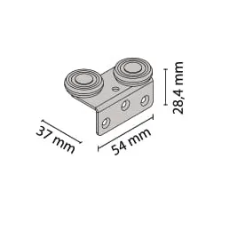 Rotella superiore in metallo con cuscinetto SOLID