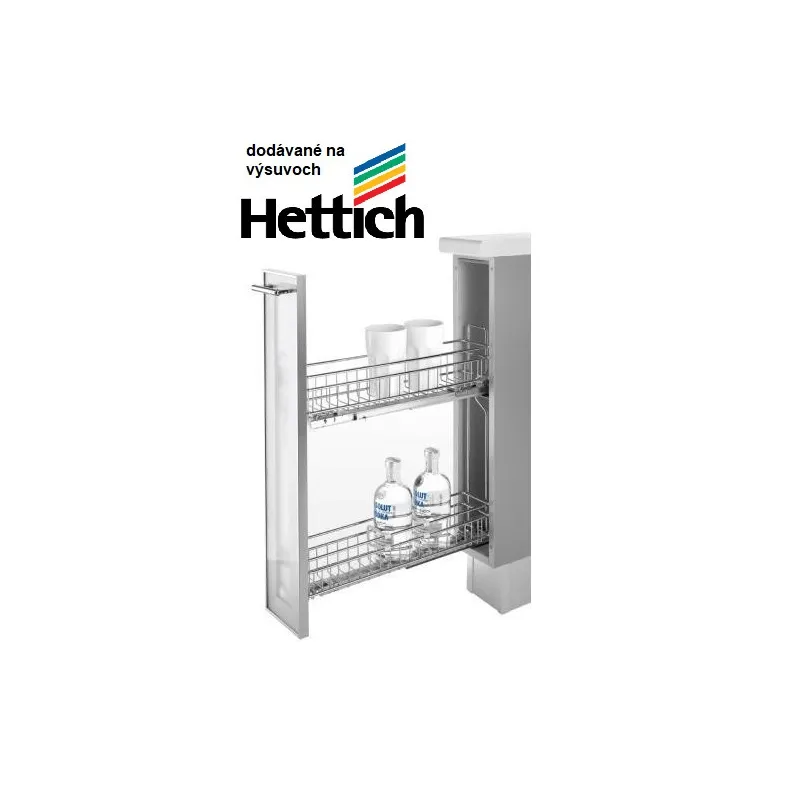 Cestello estraibile con chiusura ammortizzata INOXA HETTICH - 1104 / cromato